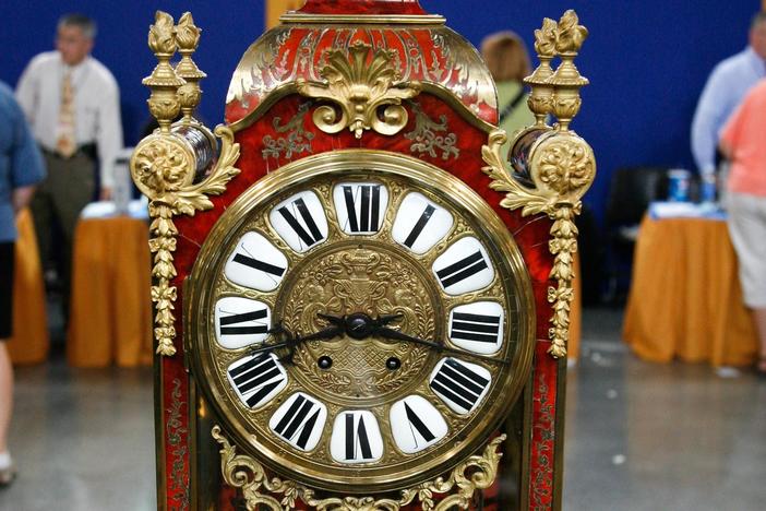 Appraisal: French Table Clock Reproduction, ca. 1870