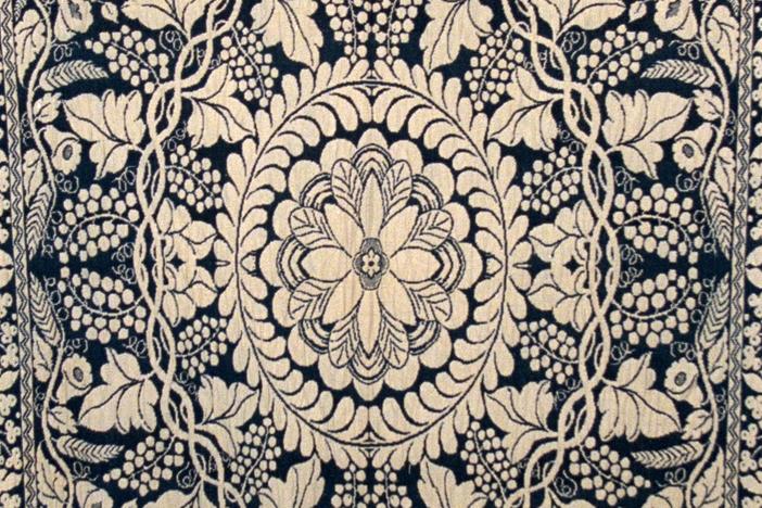 Appraisal: Jacquard Coverlet, ca. 1850, from Vintage Indanapolis.