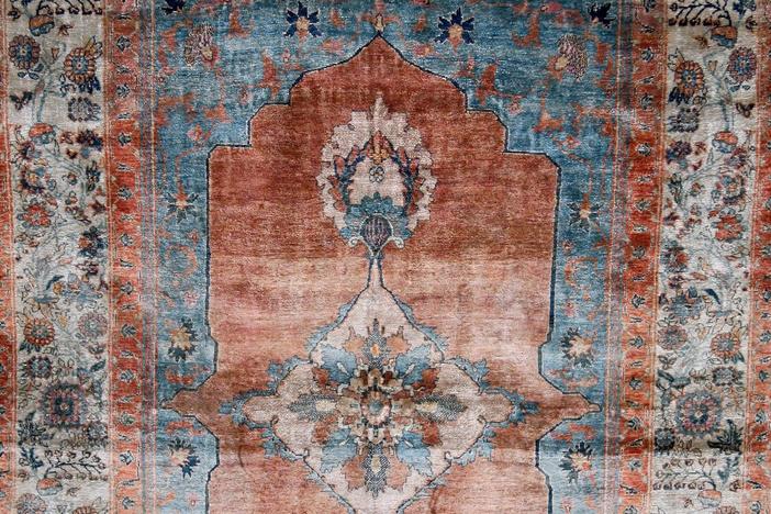 Appraisal: Late 19th-Century Heriz Silk Rug, from Spokane Hour 3.