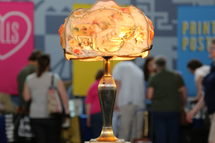 Appraisal: 1907 Pairpoint Puffy Lamp from Green Bay Hour 1
