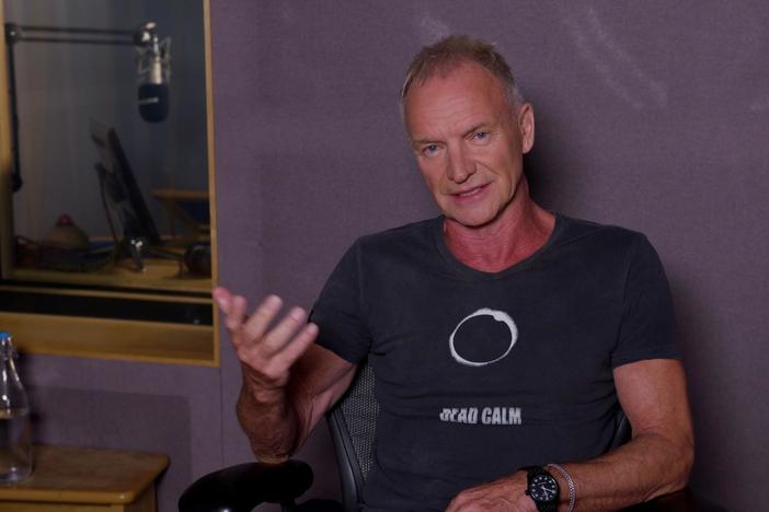 Sting discusses the core messages behind the dance program "Message in a Bottle."