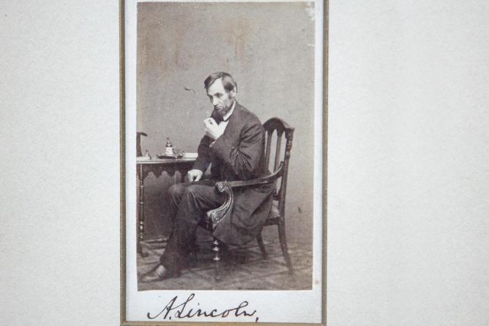 Appraisal: Abraham Lincoln Letters & Signed Photograph, from Spokane Hour 1.