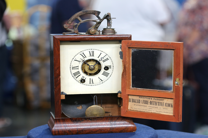 Appraisal: Burglar & Fire Detective Clock, ca. 1860, from Portland Hour 2