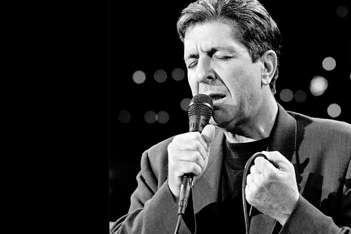 Leonard Cohen performs "First We Take Manhattan" on Austin City Limits in 1989.