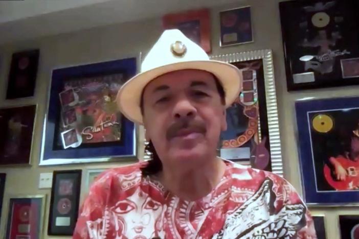 Iconic musician Carlos Santana remembers his debut.