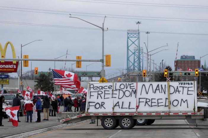 Canadian trucker blockades impact production on both sides of the border