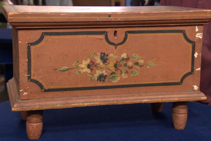 Appraisal: Pennsylvania Paint-Decorated Child's Chest, ca. 1860, from Tucson Hr 1.
