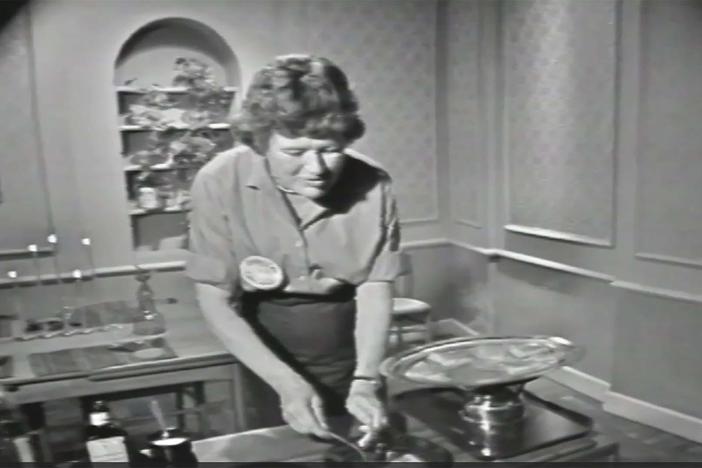 Julia Child makes the famous French Crepes Suzette, in this episode of The French Chef.