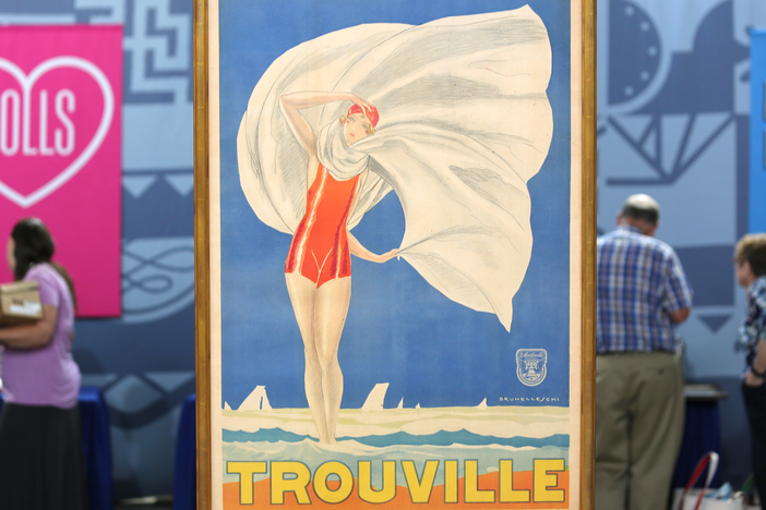 Appraisal: Umberto Brunelleschi Trouville Poster, ca. 1925, in Harrisburg Hour 1.