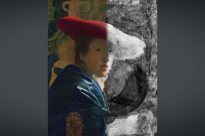Art exhibition reveals Vermeer's secrets using technology to look under paintings