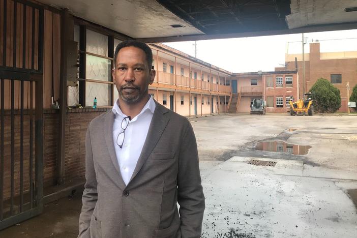 Historian and Preservationist Brent Leggs guides host Manoush Zomorodi through the A.G. Gaston Motel in Birmingham, Alabama. The motel stood at the center of several significant chapters of the Civil Rights movement.