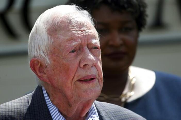 Former President Jimmy Carter is recovering after surgery to repair a broken hip.