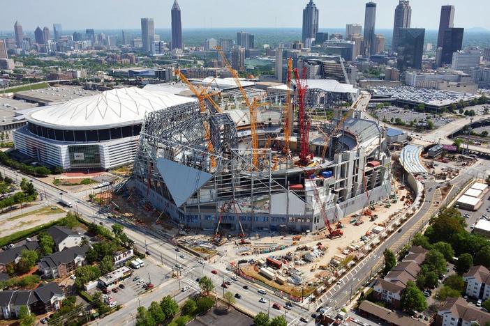 Mercedes-Benz Stadium will play host to Super Bowl 2019. Contruction is expected to wrap up in 2016.