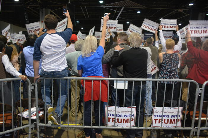 Attendees at a Donald Trump rally in Atlanta in Feb. 2016.