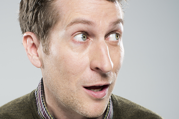 Scott Aukerman hosts the podcast and TV show "Comedy Bang Bang."