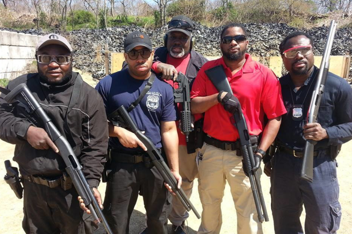 black gangs with guns