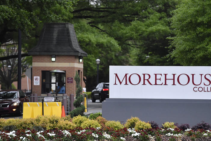 The campus of Morehouse College in Atlanta. The college announced it will furlough employees and cut jobs and salaries to offset the impacts of COVID-19.
