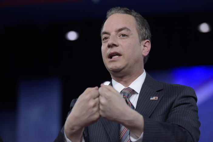 White House Chief of Staff Reince Priebus speaks at the Conservative Political Action Conference (CPAC) in Oxon Hill, Md., Thursday, Feb. 23, 2017. 