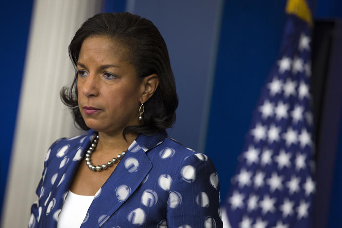  In this July 22, 2015 file photo, National Security Adviser Susan Rice participates in a briefing at the White House in Washington. 