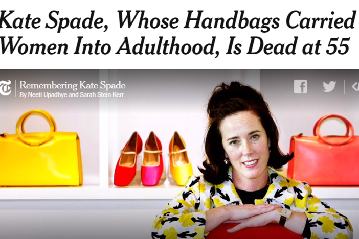 Kate Spade, Whose Handbags Carried Women Into Adulthood, Is Dead at 55 -  The New York Times
