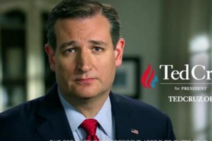 Ads for Ted Cruz and other presidential candidates have been running on Atlanta TV stations.