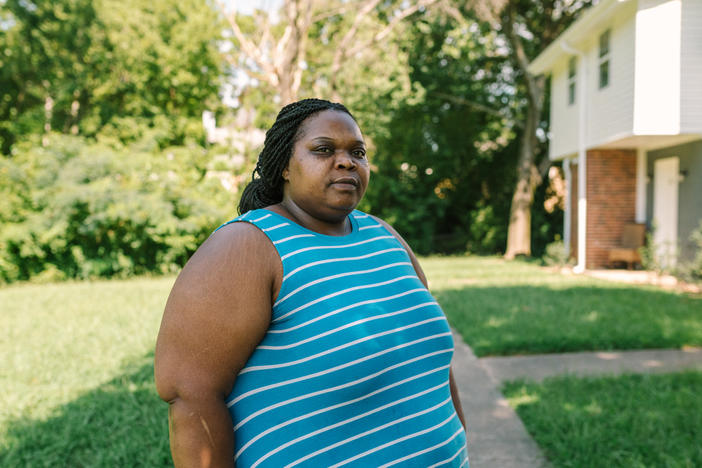 West Atlanta resident Harriet Feggins has been out of work since March because of the pandemic. So far she has managed to pay her electric bill by scraping together odd jobs and dipping into her 401(k). "I'm trying to do everything I can," she says, but she worries it won't be enough.