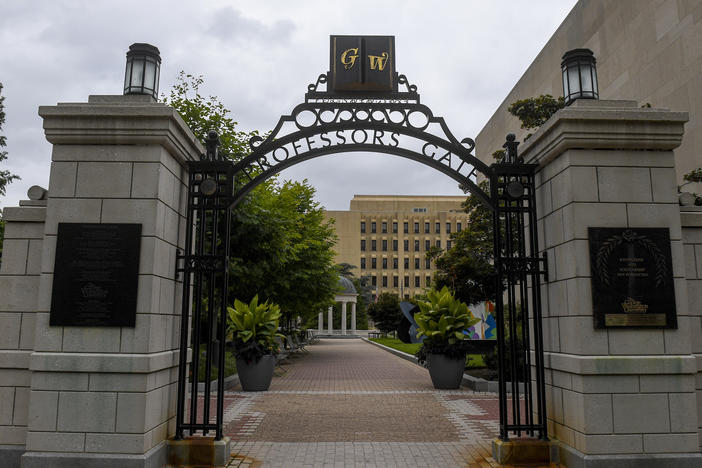 George Washington University says Jessica A. Krug has resigned from her position as an associate professor at the school.