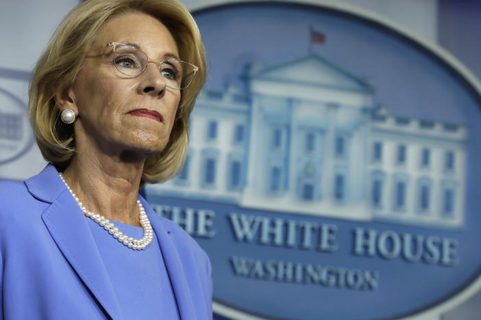 U.S. Education Secretary Betsy DeVos backed a rule that would have increased private schools' share of CARES Act dollars from $127 million to $1.5 billion, according to one analysis.