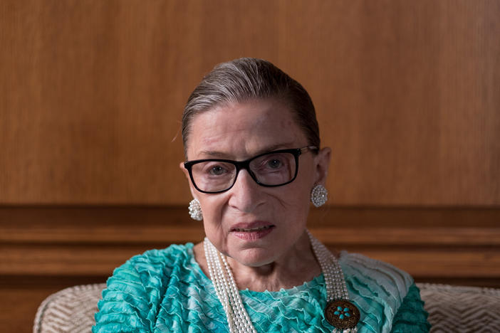 Supreme Court Justice Ruth Bader Ginsburg in the justice's chambers in Washington, D.C., in 2016.