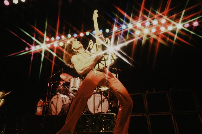 Eddie Van Halen on stage in 1978.