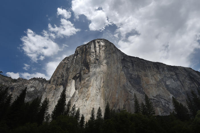 Emily Harrington became the first woman to climb, in less than one day, the Golden Gate route of El Capitan in Yosemite National Park, pictured here in June 2015.