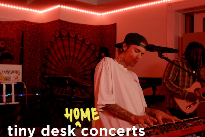 Justin Bieber plays a Tiny Desk (home) concert.