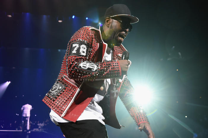 Black Rob performs onstage during the Puff Daddy and The Family Bad Boy Reunion Tour in 2016. The "Whoa!" rapper died Saturday at age 52.