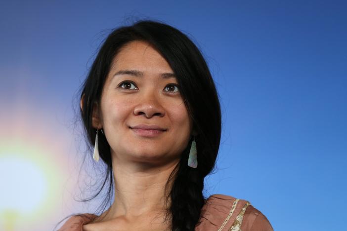 Director Chloé Zhao was the first woman to receive four Oscar nominations in a single year. She's pictured above at the Deauville American Film Festival in September 2015.