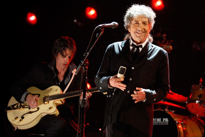 Bob Dylan onstage during the 17th Annual Critics' Choice Movie Awards held at The Hollywood Palladium on January 12, 2012