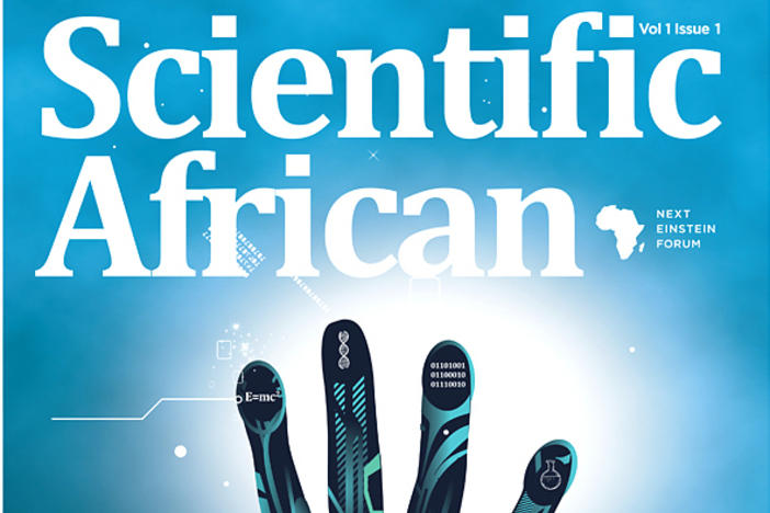 The Cover of Scientific African's first issue.