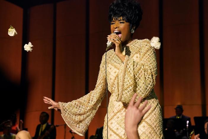 Jennifer Hudson doesn't try to mimic Aretha Franklin so much as channel her spirit. Franklin was heavily involved in the development of <em>Respect</em> up until her death in 2018, and she reportedly handpicked Hudson to star in it.