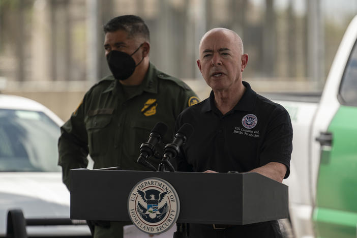 The head of Homeland Security, Alejandro Mayorkas, says U.S. authorities encountered migrants more than 212,000 on the U.S.-Mexico border in July — an "unprecedented number."