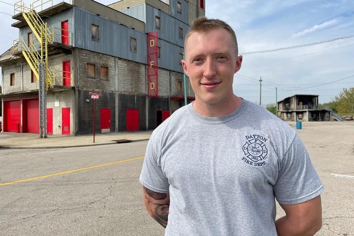 Zac Wyrick, 28, is training to become a firefighter in Dayton after a long delay. The city didn't think it would have enough money, and pressed for funding in the $1.9 trillion American Rescue Plan.