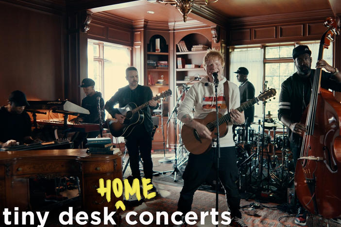 Ed Sheeran performs a Tiny Desk (home) concert.