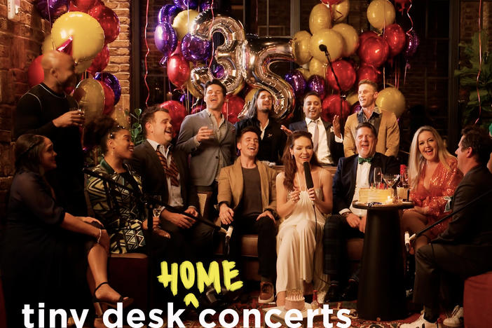 Company performs a Tiny Desk (home) concert.