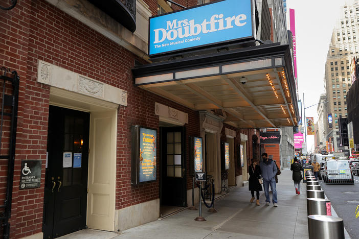<em>Mrs. Doubtfire</em> is one of the Broadway shows that reopened but then had to shut down for a while after cases of COVID spread among cast and crew.