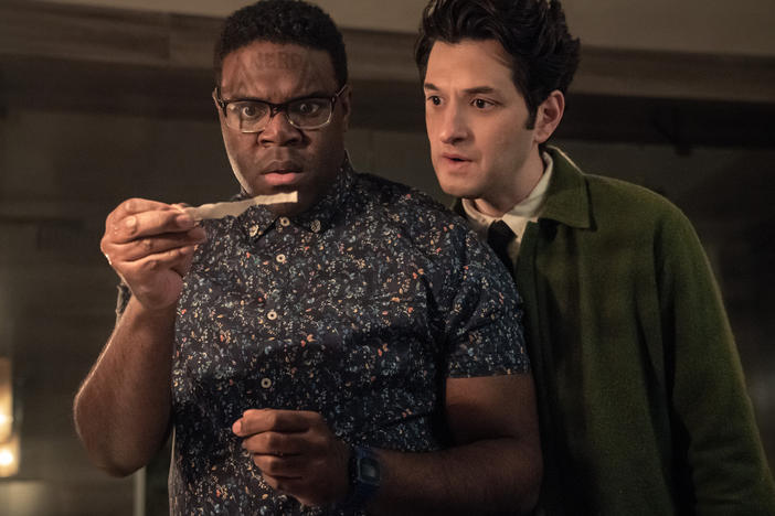 Sam Richardson and Ben Schwartz play best buddies in the comedic murder mystery <em>The Afterparty</em>.