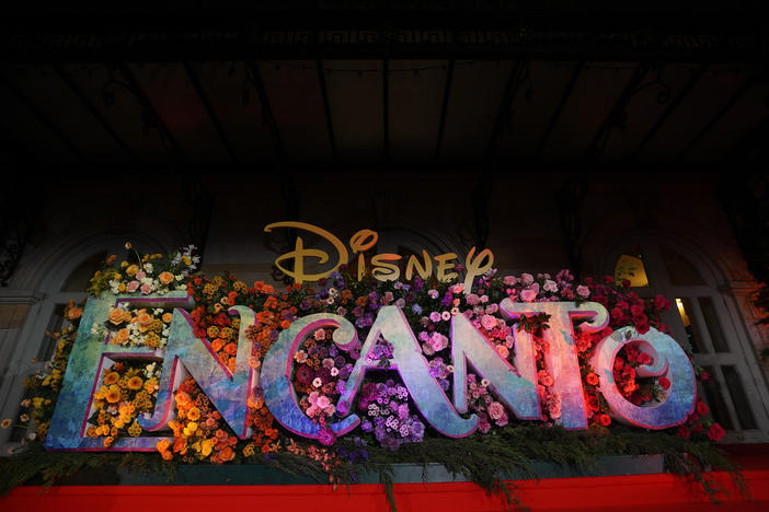 The Colombia premiere of Walt Disney Animation Studios' <em>Encanto</em> in Bogotá in November. The song "We Don't Talk About Bruno" reached the top spot on the Billboard Hot 100 chart on Monday.