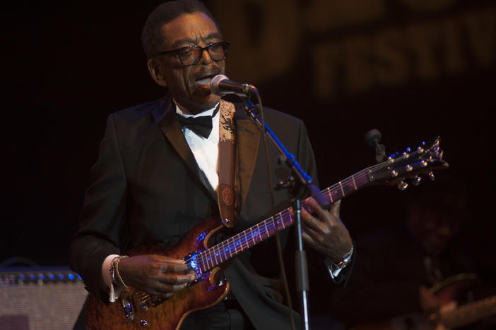 Syl Johnson performs at the 32nd Annual Chicago Blues Festival in 2015.