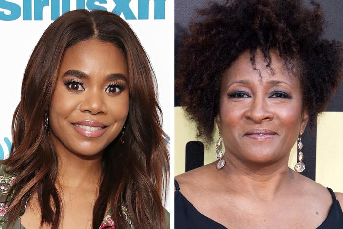 From left, Regina Hall and Wanda Sykes and Amy Schumer will be hosting the Oscars this year.