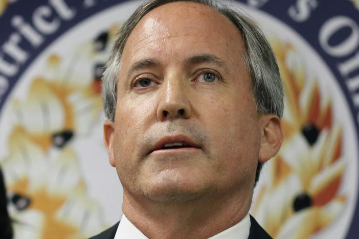 Texas sued Meta on Monday over misuse of biometric data, the latest round of litigation between governments and the company over privacy. Texas Attorney General Ken Paxton is shown here.