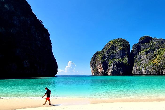 In Thailand, the pandemic helped a famous beach recover from an onslaught  of tourists