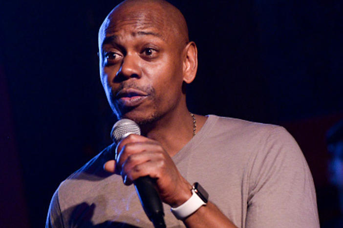 Dave Chappelle performing in Los Angeles, California in 2018.
