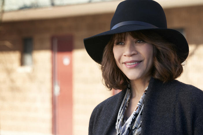 Rosie Perez says she has everything she ever wanted in life: "Everyone thinks it's the fame and the fortune. It's not. It was love and stability."